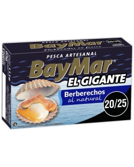 Berberechos al natural El Gigante Pesca artesanal 20/30 piezas. “Baymar”